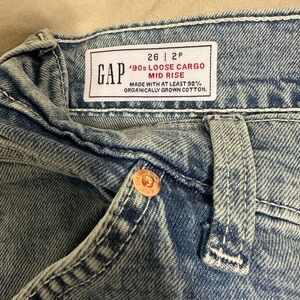 Gap 90s Loose Cargo Mid Rise Jeans